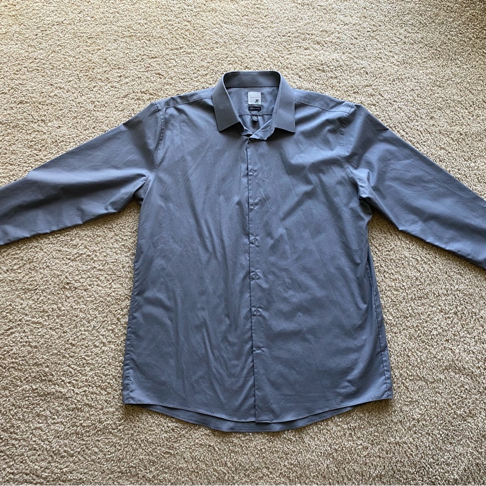 Men’s JF J.Ferrar Gray super slim fit dress shirt